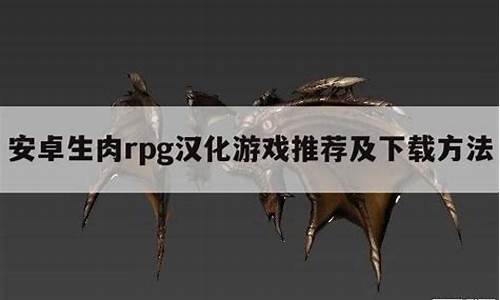 汉化版生肉rpg单机游戏_汉化版生肉rpg单机游戏拳击